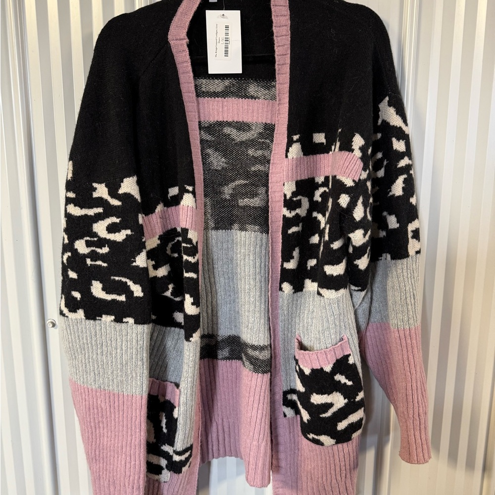 White Birch Multicolor Patterned Cardigan